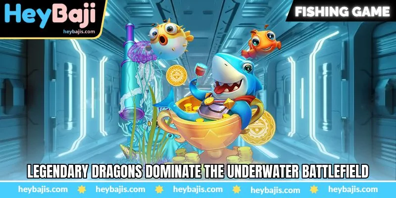 Shenron Hunter Fishing Game - Battling Legendary Creatures - Heybaji 4 Legendary dragons dominate the underwater battlefield